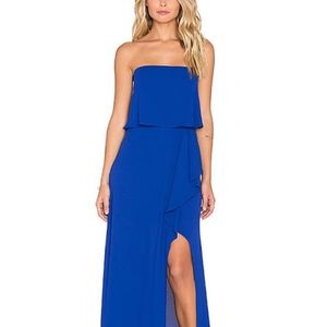 BCBGMaxAzria | Dresses | Bcbg Blake Cut Out Maxi Gown Full Length ...